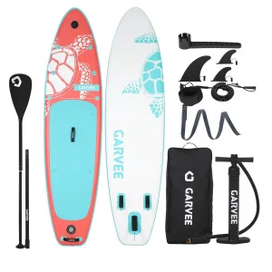 Inflatable SUP Paddle Board Wide 33" Lightweight Military-Grade PVC, Stable Non-Slip EVA Deck, Adjustable Aluminum Paddle, High-Capacity Pump & Carry Bag – Durable for Lakes & Rivers Adults & Y