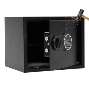 14.9" Steel Safe with Digital Lock & Interior Lining, Bolt Kit