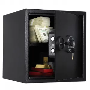 15.7x14.9" Steel Security Safe with Digital Keypad & Lining