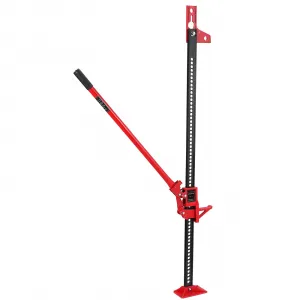 60'' High Lift Farm Jack 7000lb Capacity Ratcheting Heavy-Duty Steel Durable Rust-Resistant Triangular Head Off-Road Rescue