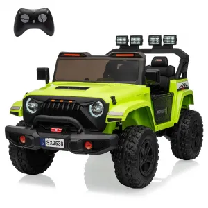 Ride - P Series: 24V Electric Ride On Car for Kids 4WD 2-Seater Extendable Body Anti-Slip Tires LED Lights Parental Remote Ages 3-8 Outdoor Adventure