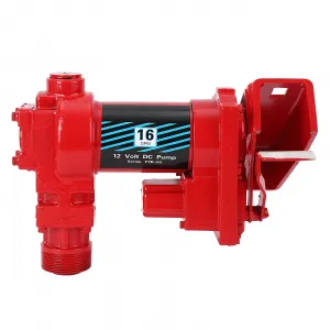 Fuel Transfer Pump 16 GPM 1/4 HP, 12 Volt DC Fuel Pump, Diesel Transfer Pump Crafted from cast iron material, Gasoline Transfer Pump for Kerosen, Ethanol & Methanol Blends, and Biodiesel