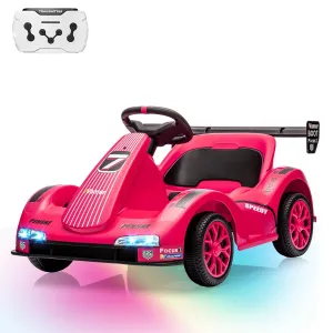 Kids Go Kart Ride On Drift Kart Dual Motors Battery Powered Outdoor Racing Toy Boys Girls 2 Mph