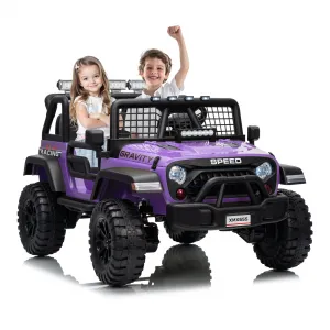 Ride - P Series: 2 Seater Ride On Car for Kids, 24V Electric Truck with Parent Remote Control, Spring Suspension, 2 Speeds, LED Headlight & Music Player, Kids Electric Vehicle for Aged 3-8 Years