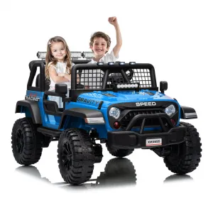 Ride - P Series: 2 Seater Ride On Car for Kids, 24V Electric Truck with Parent Remote Control, Spring Suspension, 2 Speeds, LED Headlight & Music Player, Kids Electric Vehicle for Aged 3-8 Years