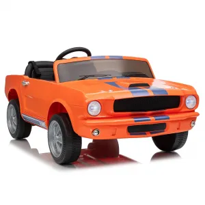 Ride - P Series: 24V Ride On Licensed Shelby GT350 Electric Car 2-Seater with Remote Control, Safety Belt, LED Lights, Wide Seat for Toddlers Outdoor Play