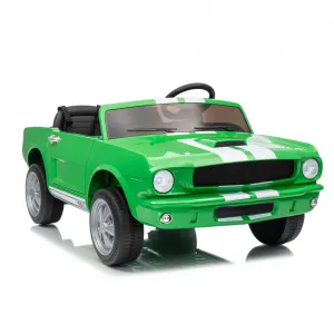 Ride - P Series: 24V 2-Seater Ride-On Shelby GT350 Electric Car with Remote Control, LED Lights, Safety Belt, 2 Speeds, Rechargeable Battery, Kids Toy Vehicle for Outdoor Fun