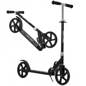 Kick Scooter for Teens Adults Kids 6+ - 220LB Capacity, 3-Level Adjustable Handlebar, Aluminum Alloy Frame, Foldable, 8" PU Wheels, Outdoor Sports