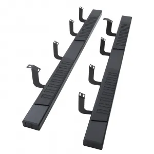 6" Wide Running Boards for 2007-2018 Silverado 1500 Crew cab, Stainless Steel Side Steps Nerf Bars