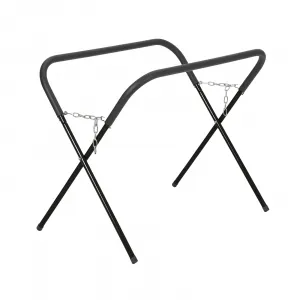 Folding Work Stand - 750 lbs Capacity Portable Adjustable Workbench for Garage and Shop, Foldable Design, Black