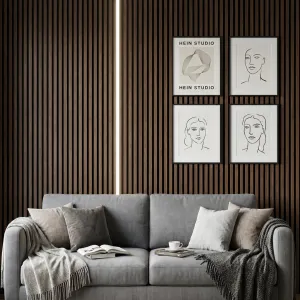 10-Pack Wooden 3D Wall Panels Acoustic Decorative Sound Absorbing Panels for Home Theater Office Studio Bedroom Living Room, 0.7" Thick