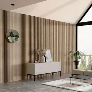 6-Pack Wooden 3D Wall Panels Acoustic Decorative Sound Absorbing Panels for Home Theater Office Studio Bedroom Living Room, 0.82" Thick