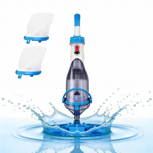 Cordless Pool Vacuum, 18.5 GPM Suction, 60 Min Runtime, Handheld Rechargeable Pool Cleaner with Telescopic Pole, Quick Charge for Above & Inground Pools, Spas & Hot Tubs