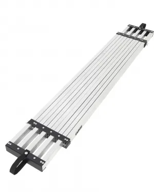 Aluminum Telescoping Work Plank 6-9FT Adjustable Anti-Slip Surface Scaffold Ladder Accessory