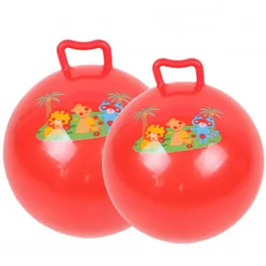 Fun Cartoon Bouncy Bounce Stick Ball for Kids with Handle – 20cm Inflatable PVC Jumping Toy – Indoor & Outdoor Active Play – Includes Hand Pump – Enhances Balance & Motor Skills – Boys & Girls Party Game – Random Color – Diameter: 20cm Handle Ball