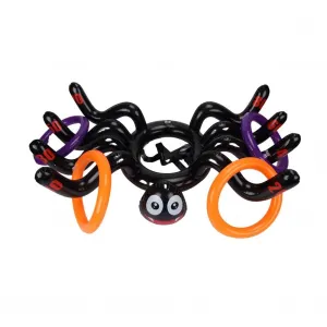 Halloween Outdoor Games Set - 19 Pack: Potato Sack Race Bags, Inflatable Toss Game, Spoon Game, Legged Relay Race Bands, Elastic Tie Rope for Party Fun