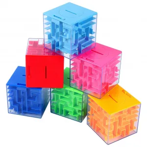 6PACK Money Maze Puzzle Box, Unique Money Gift Holder Box, Fun Maze Puzzle Games for Kids and Adult Birthday