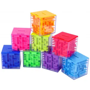 8PACK Money Maze Puzzle Box, Unique Money Gift Holder Box, Fun Maze Puzzle Games for Kids and Adult Birthday
