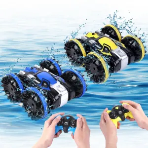 2PACK Amphibious RC Car for Kids, Durable and Easy-to-control, For Kids of All Ages, Designed for both land and water play