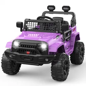 Ride P Series 12V Kids Electric Ride On Truck Car w/Parent Remote Control, Spring Suspension, LED Lights & AUX Port | Outdoor Ride Toy for Boys Girls 3+ Years