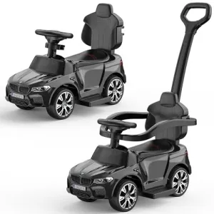 Ride - P Series: 4-in-1 Push Cars for Toddlers 1-3 with Led Lights, Music, Horn and Controllable Push Handle - Black