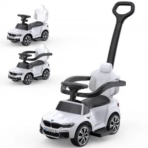 Ride - P Series: 4-in-1 Push Cars for Toddlers 1-3 with Led Lights, Music, Horn and Controllable Push Handle - White