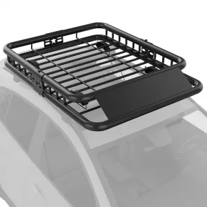 Universal Roof Rack Carrier Basket, 51"x36"x5", 200 LBS Capacity, Heavy Duty Rooftop Cargo Rack, for SUVs, Trucks, Vehicles, Balck