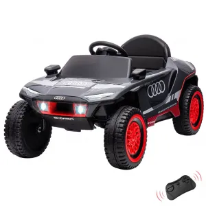 12V RS E-tron Kids Ride-On Car: Remote Control, Dual 35W Motors, Spring Suspension, LED Lights, Horn, EVA Tires, for Ages 3-8