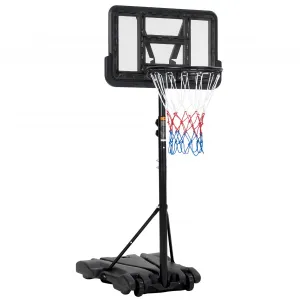 Portable Basketball Hoop,5FT to 7FT Height Adjustable, Portable Basketball Hoop Goal System with 28 inch Shatterproof Backboard and Wheels,for Kids/Adults in Backyard/Driveway/Indoor