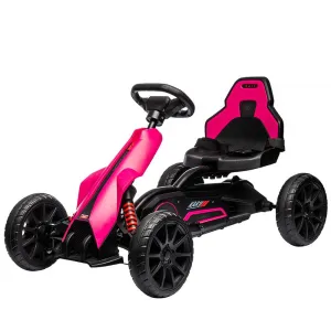 Ride - P Series: 12V Electric Go Kart for Kids,7Ah Battery Powered Car for Toddlers, Ajustable Seat, High/Low Variable Speeds,EVA Wheels, for 3-6 Years - Pink