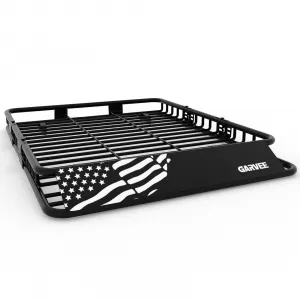 64" x 50" Universal Roof Rack Basket, Heavy Duty Rooftop Cargo Carrier for SUVs, Trucks, Vehicles, Black