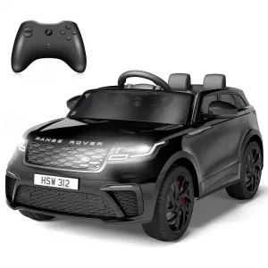 Ride - P Series: 3-8, 12V Licensed Land Rover Ride Electric Car for Kids with Parent Remote Control, MP3 Player, Rocking, Pull Rod - Black