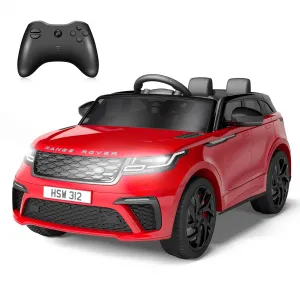 Ride - P Series: 3-8, 12V Licensed Land Rover Ride Electric Car for Kids with Parent Remote Control, MP3 Player, Rocking, Pull Rod - Red