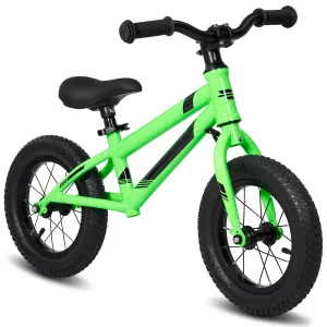 Lightweight Balance Bike for Toddlers 2-6 Years - No Pedal Design, Adjustable Handlebar & Seat, Aluminum Frame, EVA Tires (Green)