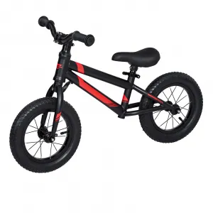 Balance Bike Lightweight Toddler Bike for 2-6 Year Old Boys and Girls - No Pedal, Adjustable Handlebar and Seat, Aluminium, EVA Tires - Black