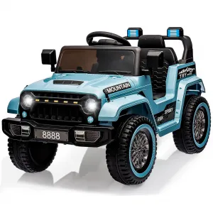 Ride - P Series: 12V Kids Ride-On Truck For Age 3+, Remote Control, LED, Music, 3 Speeds - Blue