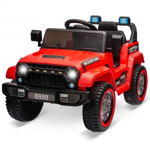 Ride - P Series: 12V Kids Ride-On Truck For Age 3+, Remote Control, LED, Music, 3 Speeds - Red