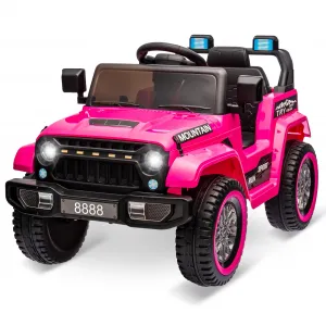 Ride - P Series: 12V Kids Ride-On Truck For Age 3+, Remote Control, LED, Music, 3 Speeds - Pink