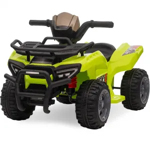 Kids ATV 4 Wheeler 6V Ride On Toy Car for Toddlers 18-48 Months with Music Green, 27.5"L x 16.5"W x 17.7"H