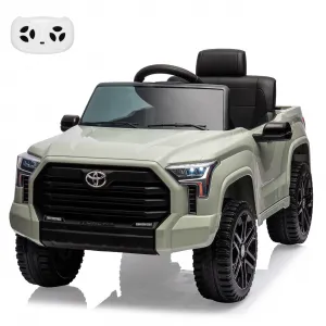 Ride - P Series: 12V Ride on Car For Kids Age 3+ , Licensed Toyota, with Remote Control, MP3, LED Lights, Suspension System, Double Doors, Safety Belt, Ride On Toys for Boys Girls - Green