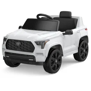 Ride on Truck Car 12V Battery Powered Kids Electric Vehicles, Licensed Toyota Kid Cars, Ride on Toys with Remote Control, Spring Suspension, LED Lights, Music, 3 Speeds
