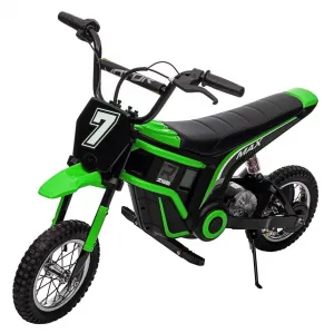 Ride - T Series: 24V-10A 350W Ride On Electric Dirt Bike For Kids Ages 5-17, 14.29MPH, 3-Speed - Green-7
