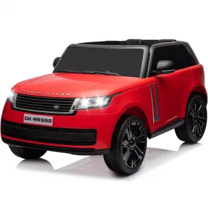 Ride - P Series: 24V 2-Seater Land Rover Ride-On Car For age 3+, With MP3, 3 Speeds, Remote Control, LED, 4-Wheel Suspension - Red