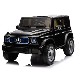 12V Mercedes-Benz EQG Kids Ride-On: Dual Motors, 4.0 MPH, LED, USB/BT Music, Remote Control, Soft Start, for Ages 3-7