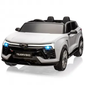 Ride - P Series: 24V 2-Seater Chevrolet Blazer Kids Car with Remote Control, Bluetooth - White