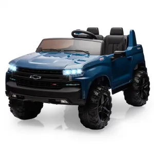 Ride - P Series: 24V 2-Seater Ride On Car For Kids For 3 - 8 years, Licensed Chevrolet Silverado - Blue