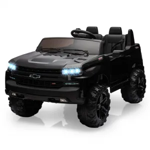 Ride - P Series: 24V 2-Seater Ride On Car For Kids For 3 - 8 years, Licensed Chevrolet Silverado - Black