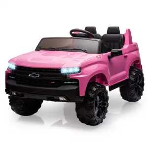 Ride - P Series: 24V 2-Seater Ride On Car For Kids For 3 - 8 years, Licensed Chevrolet Silverado - Pink