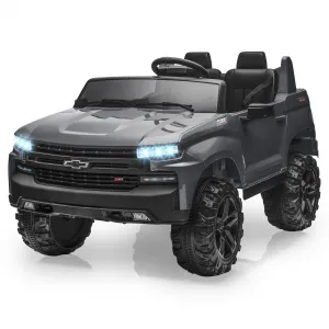 Ride - P Series: 24V 2-Seater Ride On Car For Kids For 3 - 8 years, Licensed Chevrolet Silverado - Grey