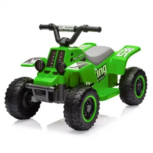 Ride - P Series: 6V Kids Ride On Electric Quad ATV, Ride Car with LED Headlights, Ride-On Toy for Toddlers 1-3 Boys & Girls with Music, Forward & Reverse - Green